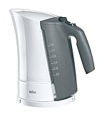 Braun Household Multiquik 3 WK 300 | Wasserkocher mit Automatischer Abschaltung | Schnellkochsystem | 1,7 Liter | Herausnehmbarer Kalkfilter | 2200 Watt | weiß