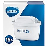 BRITA Wasserfilter-Kartusche MAXTRA+ 15er Pack – Kartuschen für alle BRITA Wasserfilter zur Reduzierung von Kalk, Chlor & geschmacksstörenden Stoffen im Leitungswasser