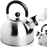 Pfeifkessel 2,5 L Wasserkocher aus Edelstahl Teekessel Flötenkessel