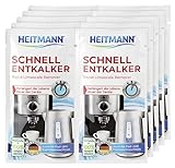 Heitmann Schnell-Entkalker: Natürlicher Universalentkalker für Kaffeemaschinen, Wasserkocher, Eierkocher, 2 x 15 g, 5er Pack